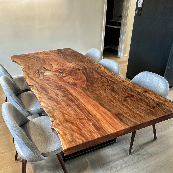 live edge dining table